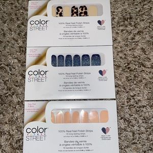 COPY - Color Street NWT Nail Polish Strips: Ice to Meet You, Havana Honey, Shell